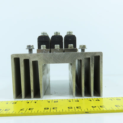 Eupec TT 95 N 12 K0F Power Block Module W/ 5"x6" Aluminum Fin Style Heat Sink