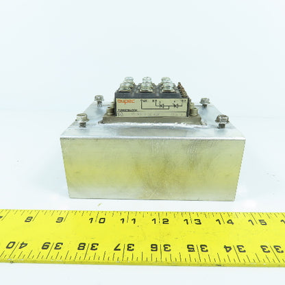 Eupec TT 95 N 12 K0F Power Block Module W/ 5"x6" Aluminum Fin Style Heat Sink