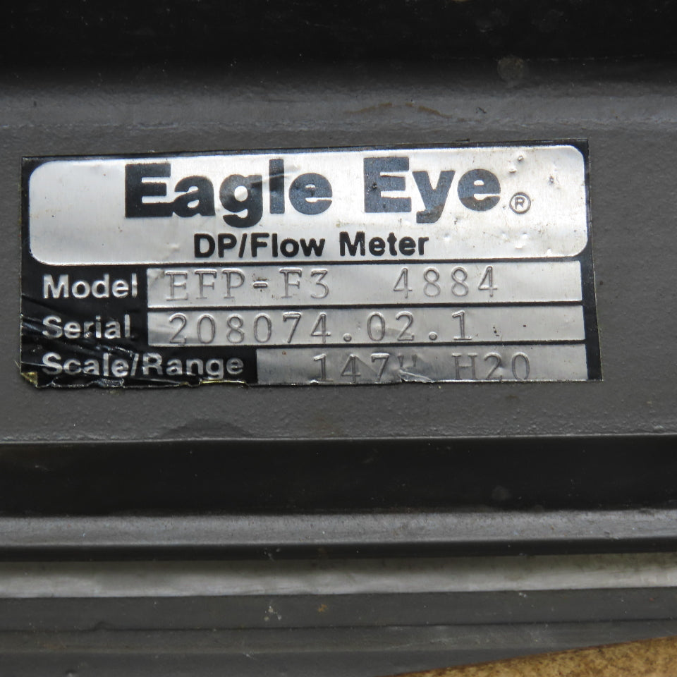 Dieterich Standard EFP-F3 Vertical DP Flow Meter 0-3000GPM 147"/H2O