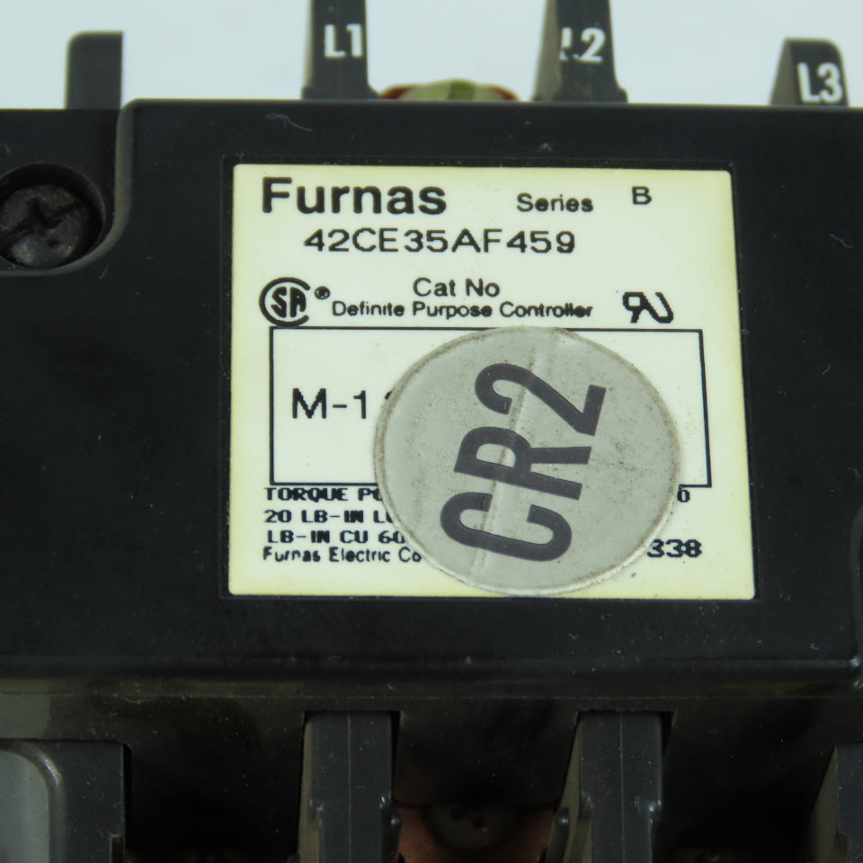 Furnas 42CE35AF459 Series B Definite Purpose Contactor 120V Coil