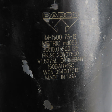 Dadco M-1500-75-12 Gas Spring Metric 150mm OD 275mm OAL MD0551 RK:90.20107500
