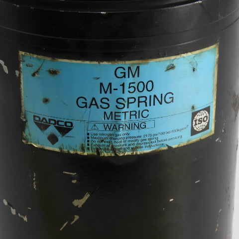 Dadco M-1500-75-12 Gas Spring Metric 150mm OD 275mm OAL MD0551 RK:90.20107500