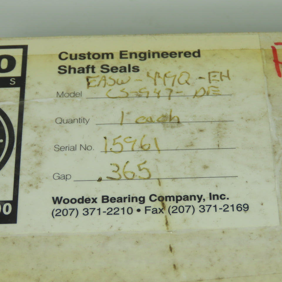 Woodex Meco EASW-449Q-EH CS-947-DE Shaft Seal Kit