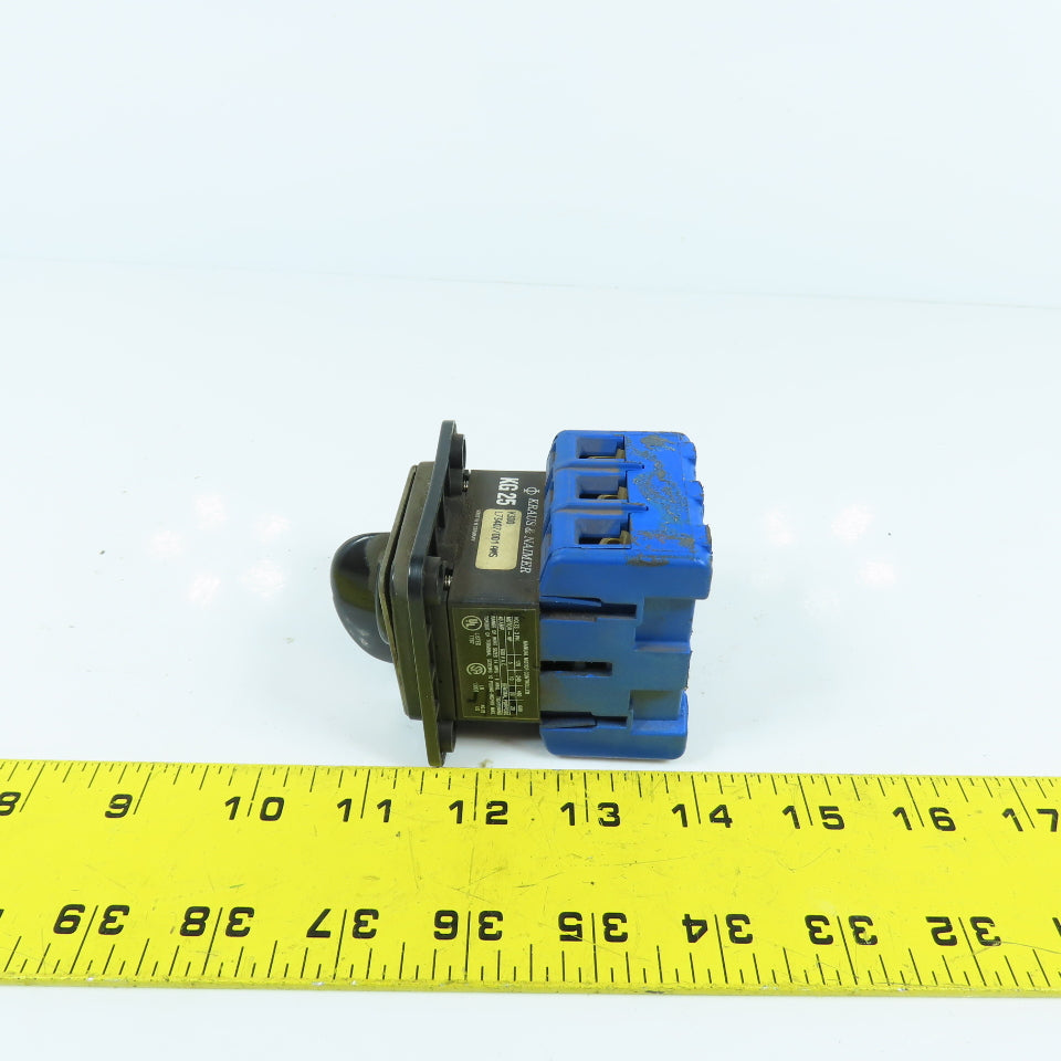 Kraus & Naimer KG25 K300 2-Position Rotary Selector Switch 20HP 40A 600V