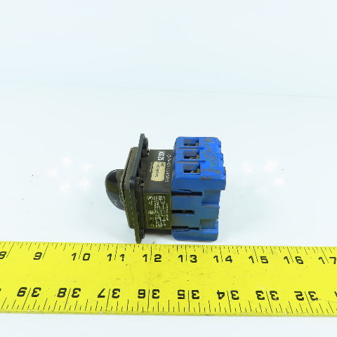 Kraus & Naimer KG25 K300 2-Position Rotary Selector Switch 20HP 40A 600V