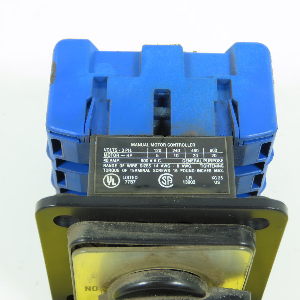 Kraus & Naimer KG25 K300 2-Position Rotary Selector Switch 20HP 40A 600V
