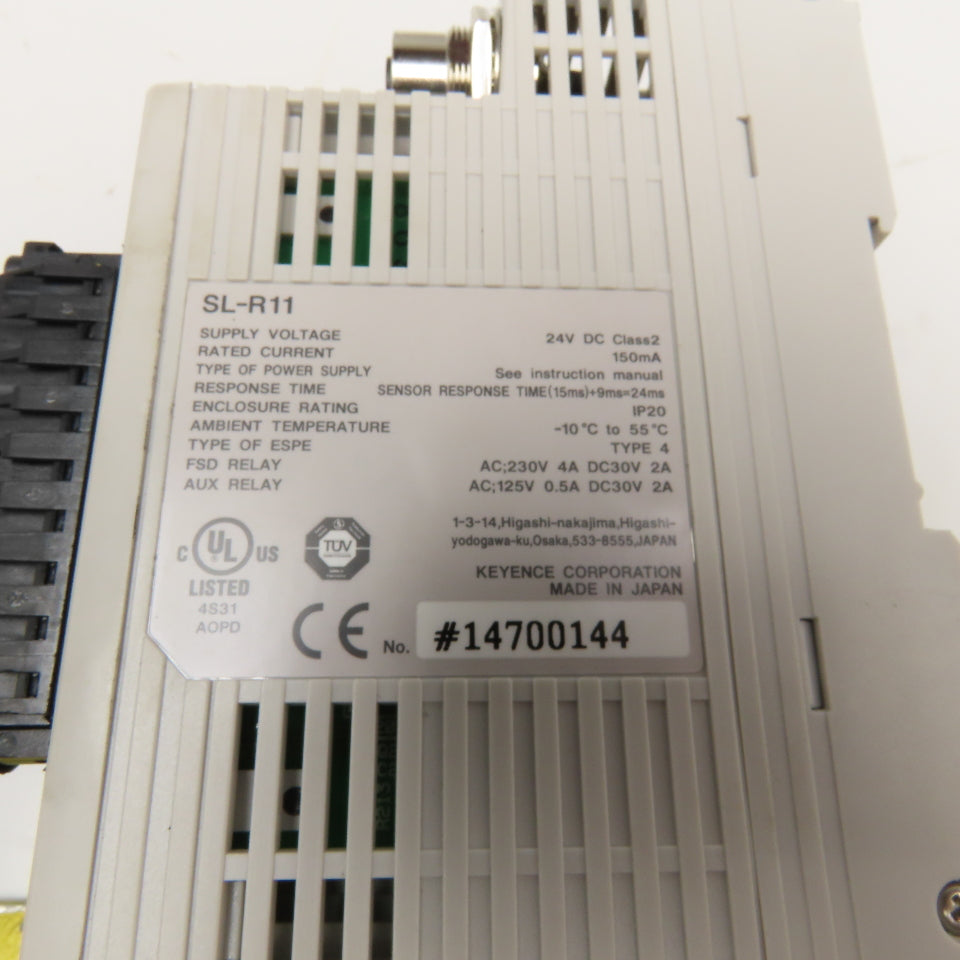 Keyence SL-U2 Power Supply And SL-R11 Safety Control Unit