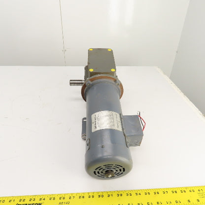 Baldor GF5026AG 50:1 Ratio Left Hand Gear Reducer & Motor 35RPM 90VDC 3/4HP