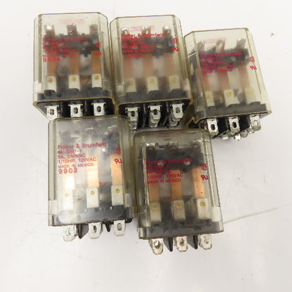 Potter & Brumfield 09C01DDD37 KU-5591-1 Plug In Relay 120V Lot Of 5