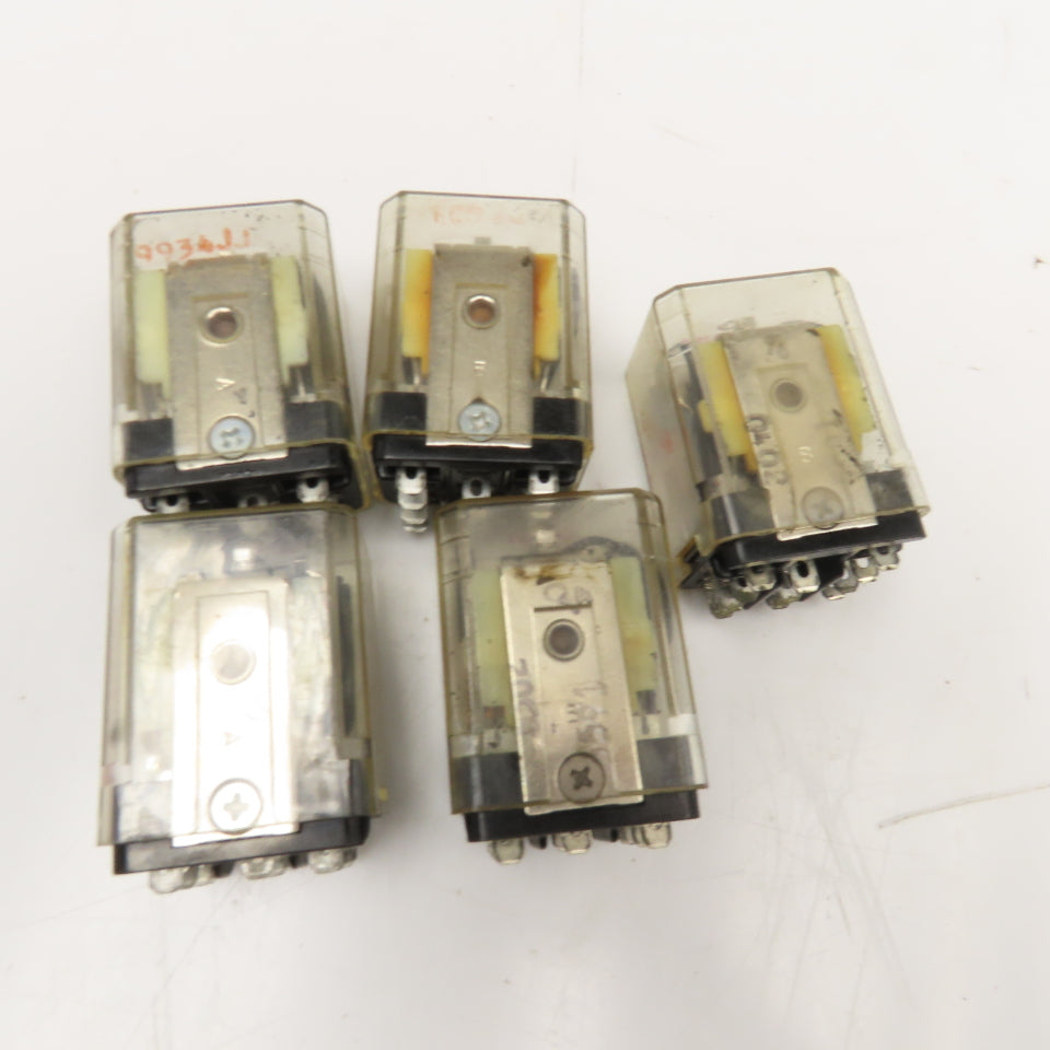 Potter & Brumfield 09C01DDD37 KU-5591-1 Plug In Relay 120V Lot Of 5