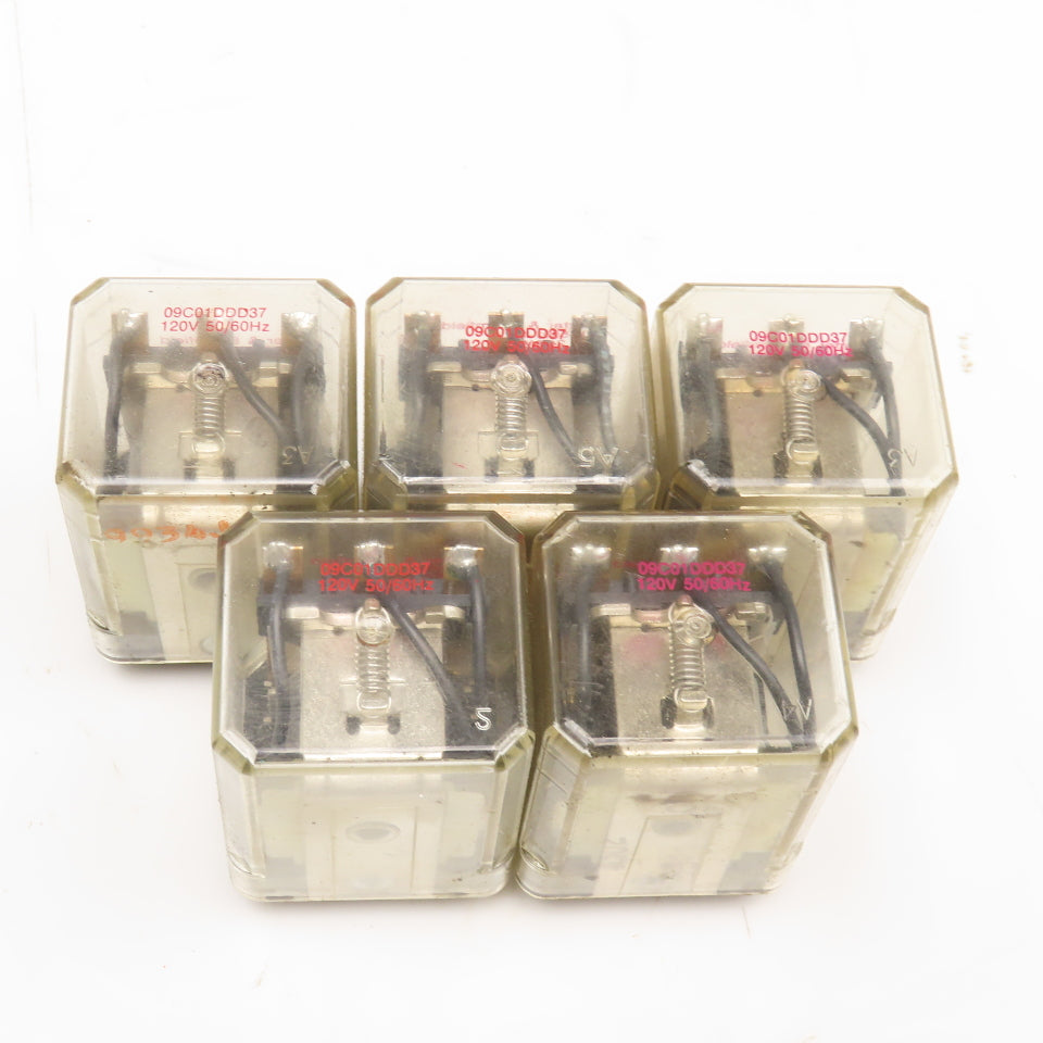 Potter & Brumfield 09C01DDD37 KU-5591-1 Plug In Relay 120V Lot Of 5