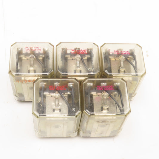 Potter & Brumfield 09C01DDD37 KU-5591-1 Plug In Relay 120V Lot Of 5
