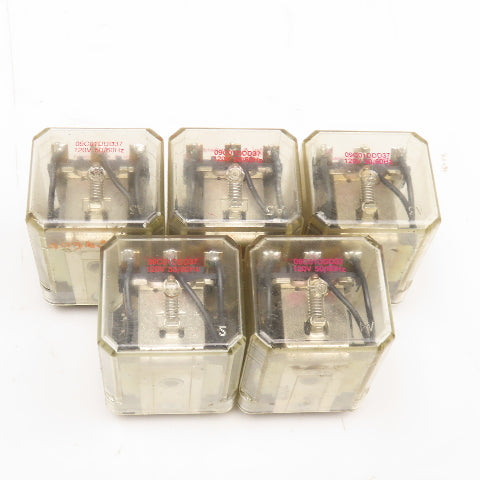Potter & Brumfield 09C01DDD37 KU-5591-1 Plug In Relay 120V Lot Of 5