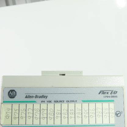 Allen Bradley 1794-OB16 Flex I/O 16 Point Digital Output Module 24VDC Output