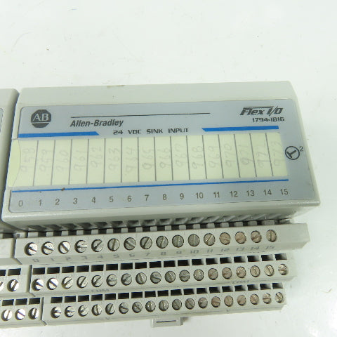 Allen Bradley 1794-IB16 Flex I/O 16 Point Input Digital Module 24VDC Lot Of 2