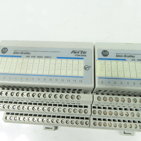 Allen Bradley 1794-IB16 Flex I/O 16 Point Input Digital Module 24VDC Lot Of 2