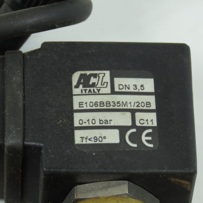 ACL E106BB35M1/20B Solenoid Valve 24VDC 0-10 Bar