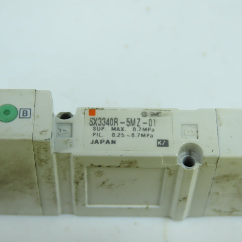 SMC SX3340R-5MZ-01 Pneumatic Solenoid Valve 24VDC
