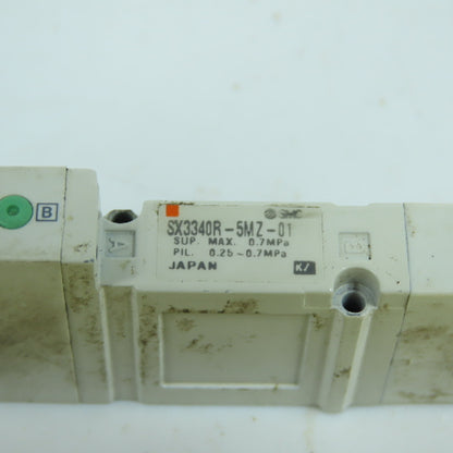 SMC SX3340R-5MZ-01 Pneumatic Solenoid Valve 24VDC