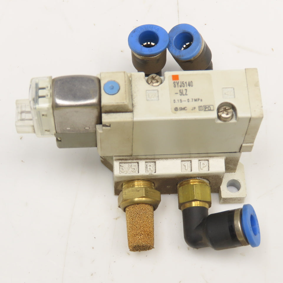 SMC SYJ5140-5LZ Single Solenoid Pneumatic Directional Valve 4 Port G1/8 24VDC