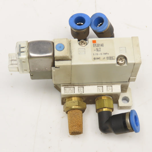 SMC SYJ5140-5LZ Single Solenoid Pneumatic Directional Valve 4 Port G1/8 24VDC