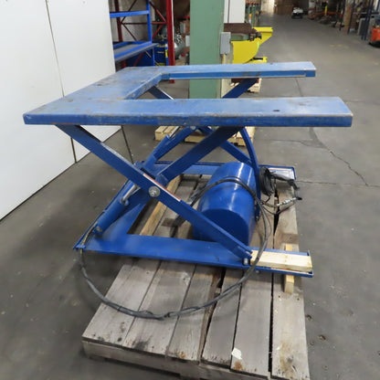 Vestil EHU-2 2000LB U-Shape Electric Scissor Lift Table 115V Single Phase 34" H