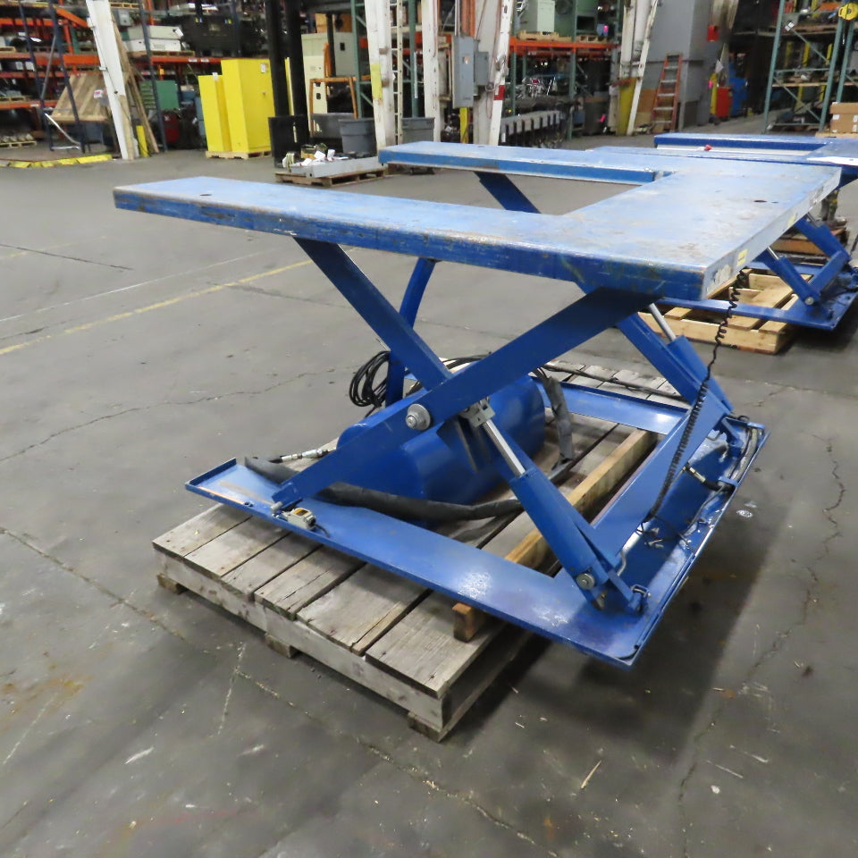 Vestil EHU-2 2000LB U-Shape Electric Scissor Lift Table 115V Single Phase 34" H