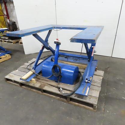 Vestil EHU-2 2000LB U-Shape Electric Scissor Lift Table 115V Single Phase 34" H