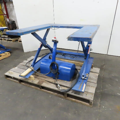 Vestil EHU-2 2000LB U-Shape Electric Scissor Lift Table 115V Single Phase 34" H