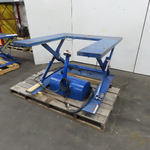 Vestil EHU-2 2000LB U-Shape Electric Scissor Lift Table 115V Single Phase 34" H