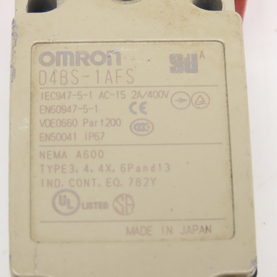 Omron D4BS-1AFS Safety Gate Guard Door Interlock Switch No Key