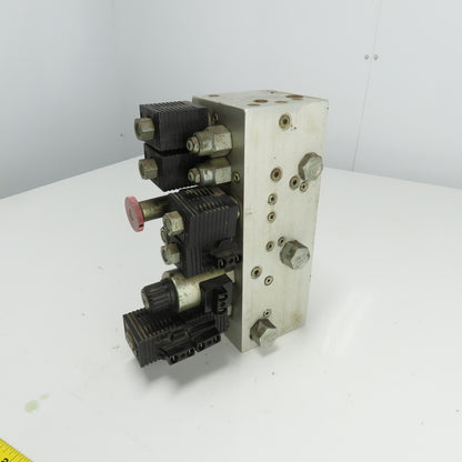 Compact Controls CP11421 Hydraulic Manifold Block 11"x 3-15/16" 20VDC Coils