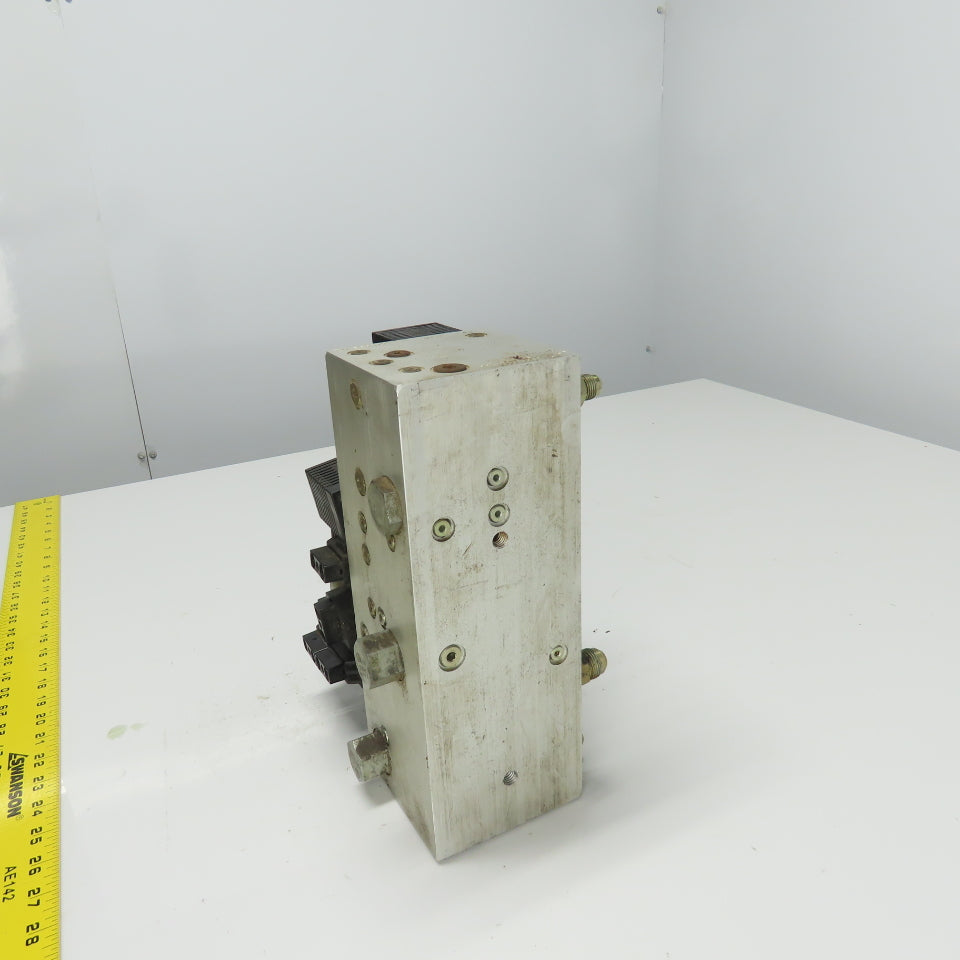 Compact Controls CP11421 Hydraulic Manifold Block 11"x 3-15/16" 20VDC Coils