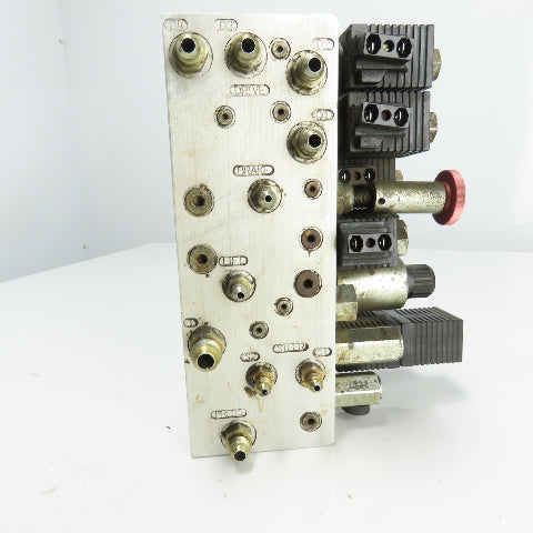 Compact Controls CP11421 Hydraulic Manifold Block 11"x 3-15/16" 20VDC Coils