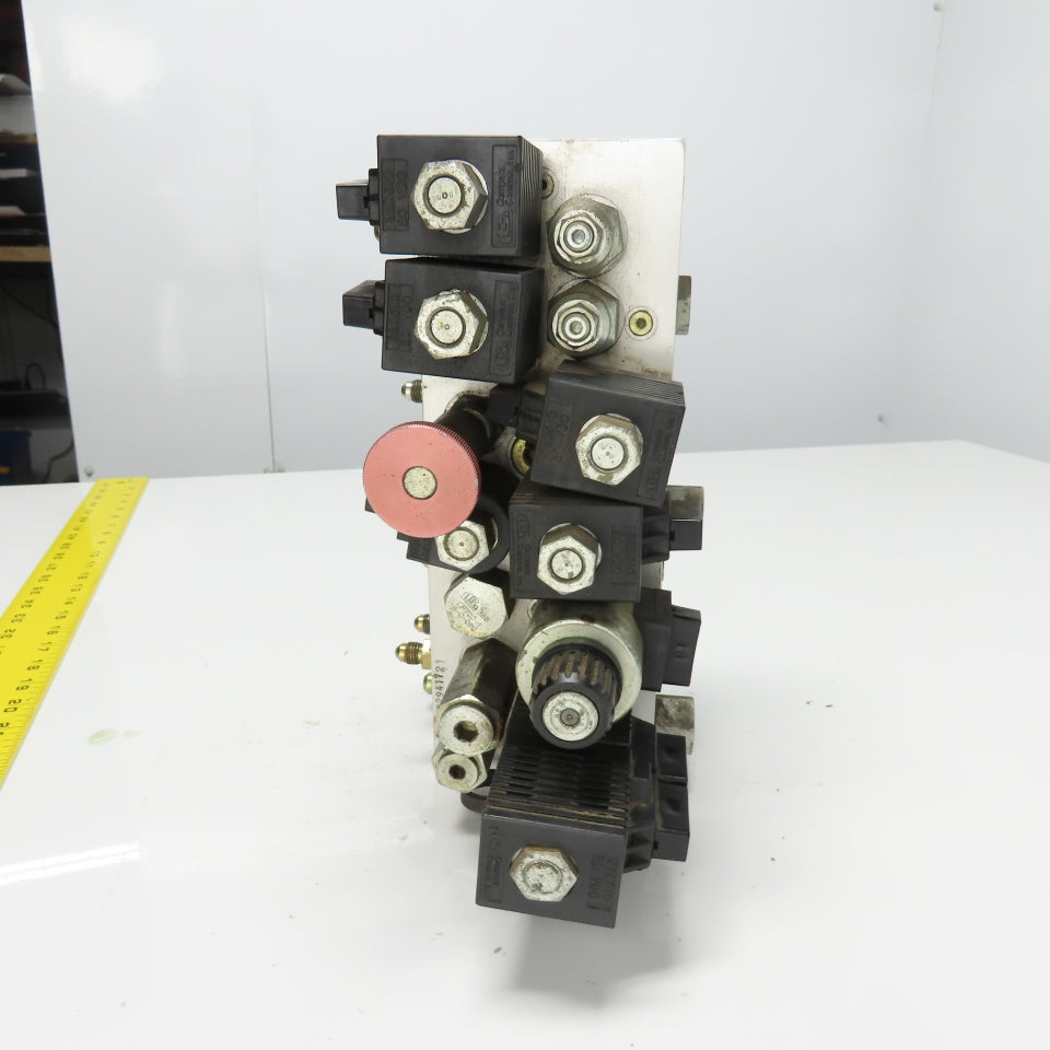 Compact Controls CP11421 Hydraulic Manifold Block 11"x 3-15/16" 20VDC Coils
