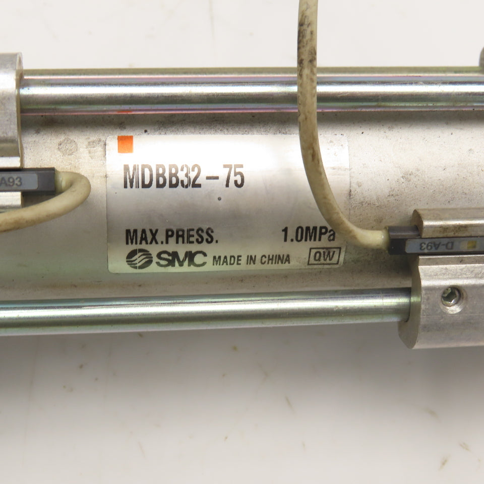 SMC MDBB32-75 32mm Bore 75mm Stroke Double Acting Air Cylinder