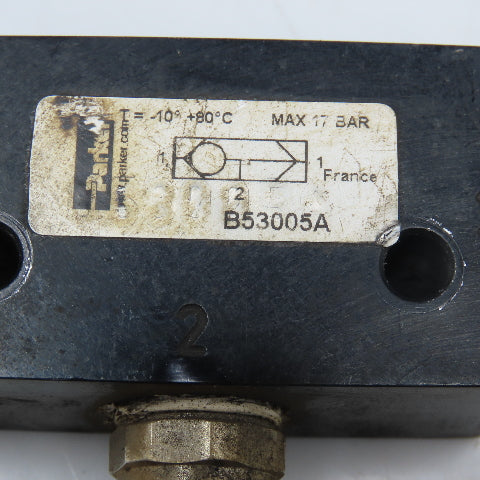 Parker B53005A 3 Port Pneumatic Shuttle Valve G1/4