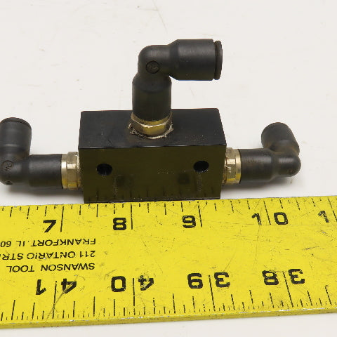 Parker B53005A 3 Port Pneumatic Shuttle Valve G1/4