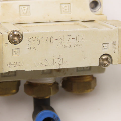 SMC SY5140-5LZ-02 5/2 Position Pneumatic Single Solenoid Valve 24VDC