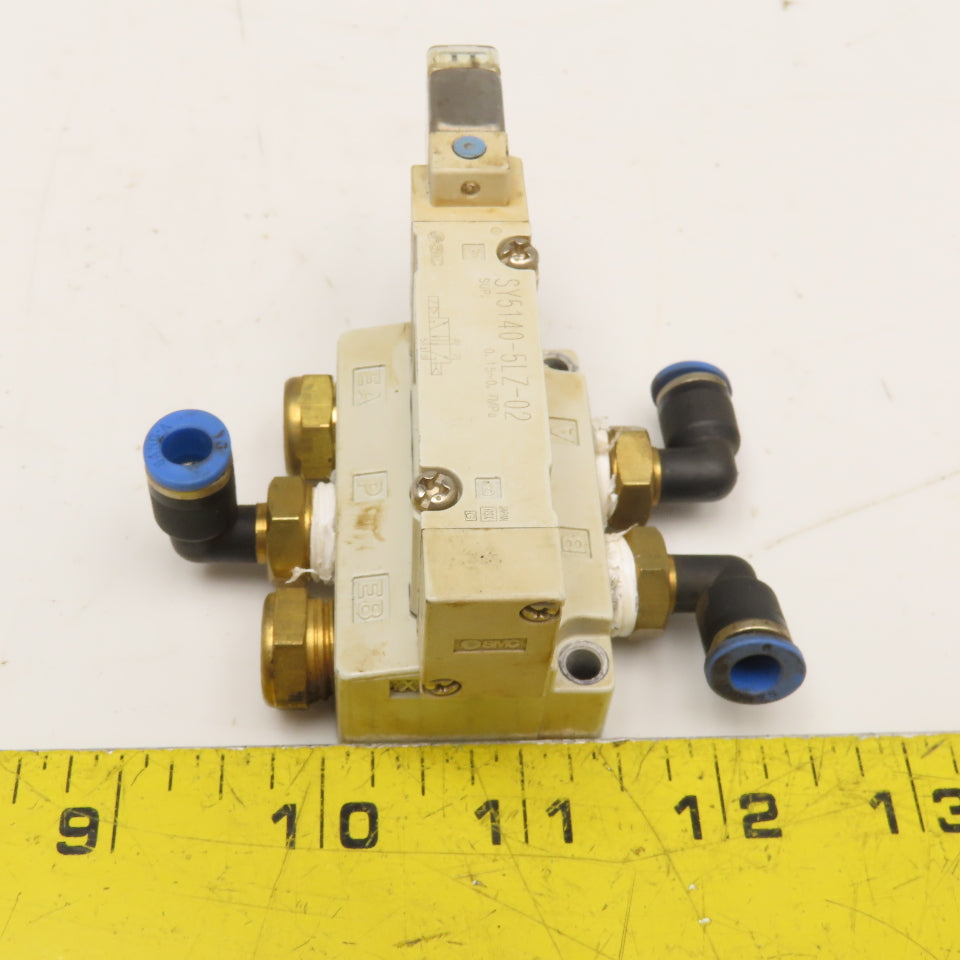 SMC SY5140-5LZ-02 5/2 Position Pneumatic Single Solenoid Valve 24VDC