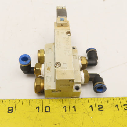 SMC SY5140-5LZ-02 5/2 Position Pneumatic Single Solenoid Valve 24VDC