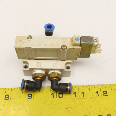 SMC SY5140-5LZ-02 5/2 Position Pneumatic Single Solenoid Valve 24VDC