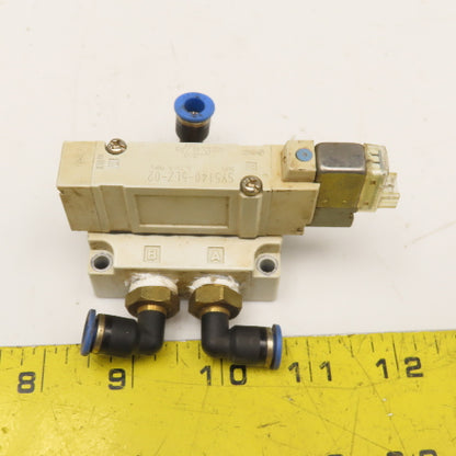 SMC SY5140-5LZ-02 5/2 Position Pneumatic Single Solenoid Valve 24VDC