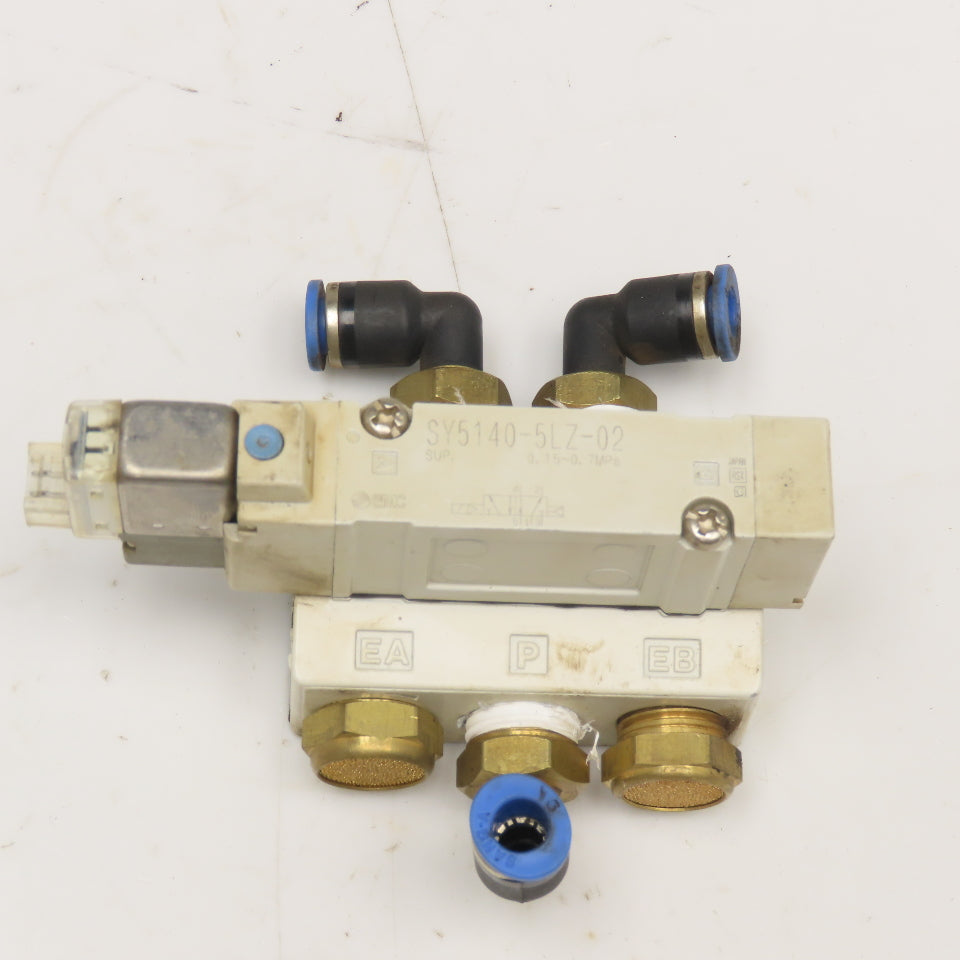 SMC SY5140-5LZ-02 5/2 Position Pneumatic Single Solenoid Valve 24VDC
