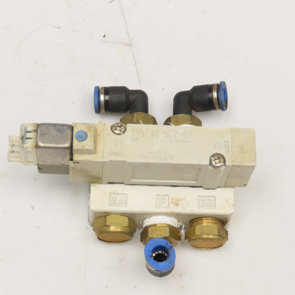 SMC SY5140-5LZ-02 5/2 Position Pneumatic Single Solenoid Valve 24VDC