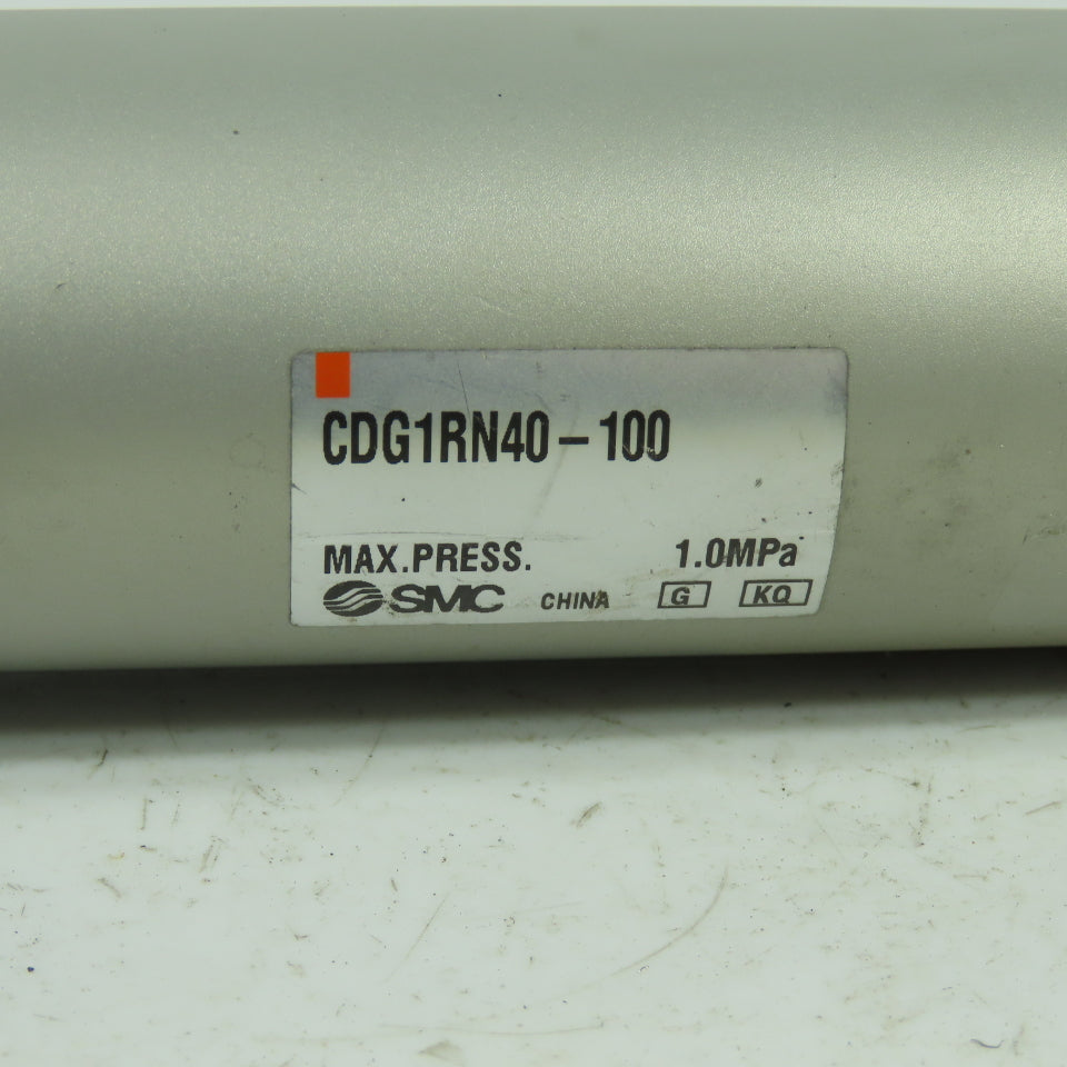 SMC CDG1RN40-100 Pneumatic Cylinder 3-15/16" Stroke 1-3/4" Bore 1.0mpA