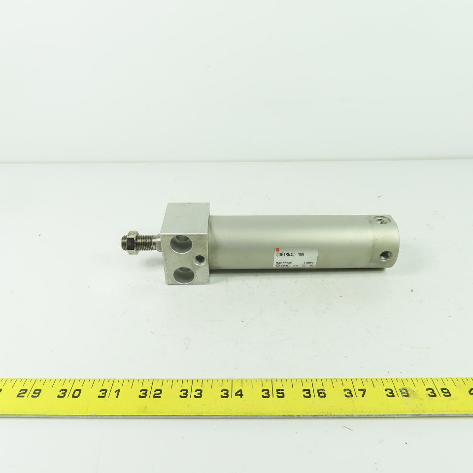SMC CDG1RN40-100 Pneumatic Cylinder 3-15/16" Stroke 1-3/4" Bore 1.0mpA