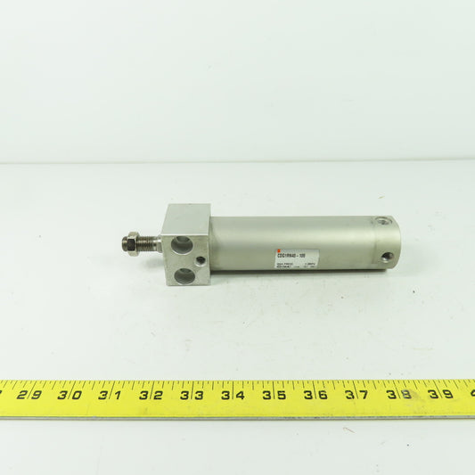 SMC CDG1RN40-100 Pneumatic Cylinder 3-15/16" Stroke 1-3/4" Bore 1.0mpA