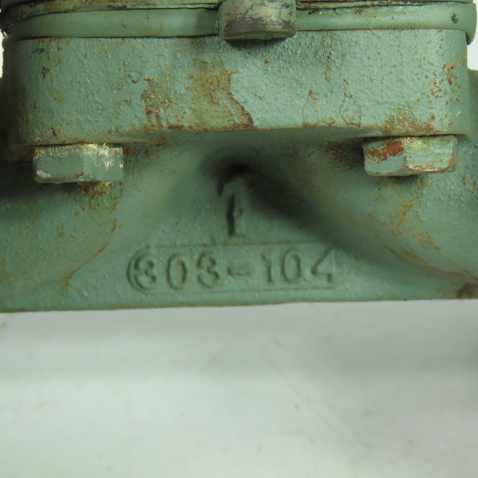 Grinnell -Saunders 303-104 1" Cast Manual Diaphragm Valve 4-1/4" 4-Bolt Flange