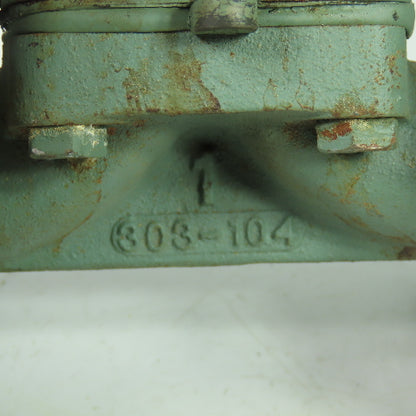 Grinnell -Saunders 303-104 1" Cast Manual Diaphragm Valve 4-1/4" 4-Bolt Flange